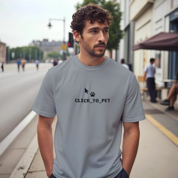 Informatiker Geschenk T-Shirt Click to Pet Design.