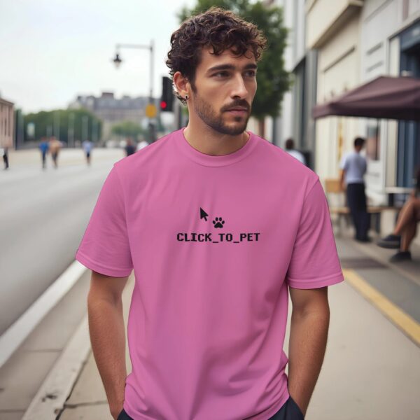 Informatiker Geschenk T-Shirt Click to Pet Design.