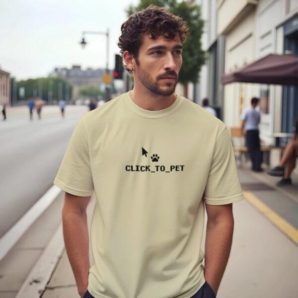 Informatiker Geschenk T-Shirt Click to Pet Design.