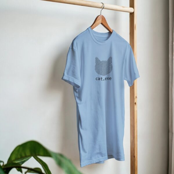 Binäres Programmierer T-Shirt cat.exe ASCII Art Katze