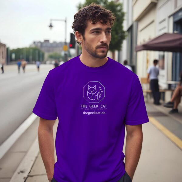 Lustiges Katzen T-Shirt für Programmierer Signature Design