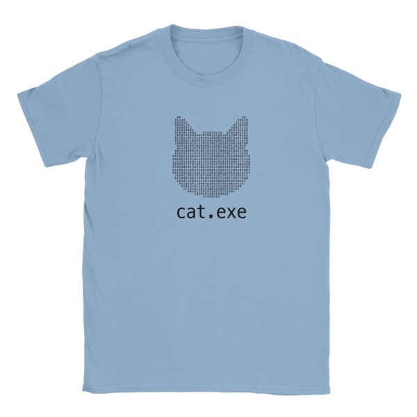 Binäres Programmierer T-Shirt cat.exe ASCII Art Katze