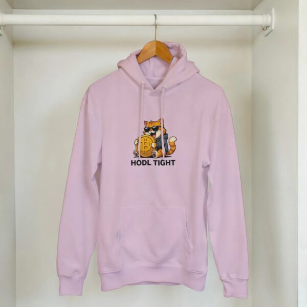 lustiger Krypto Hoodie HODL TIGHT Bitcoin Pullover
