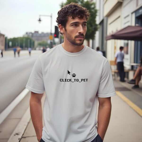 Informatiker Geschenk T-Shirt Click to Pet Design.