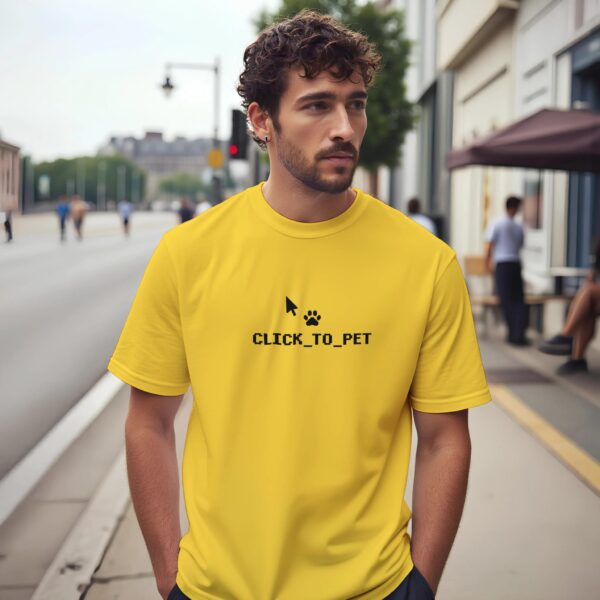 Informatiker Geschenk T-Shirt Click to Pet Design.