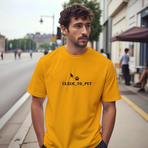 Informatiker Geschenk T-Shirt Click to Pet Design.