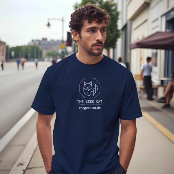 Lustiges Katzen T-Shirt für Programmierer Signature Design
