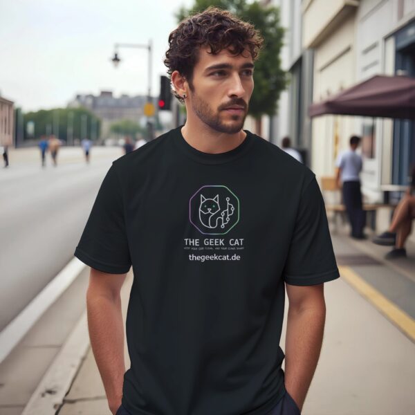 Lustiges Katzen T-Shirt für Programmierer Signature Design
