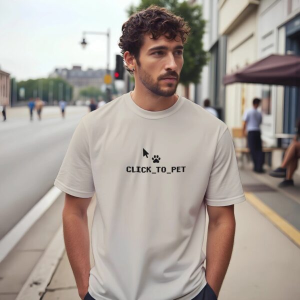 Informatiker Geschenk T-Shirt Click to Pet Design.