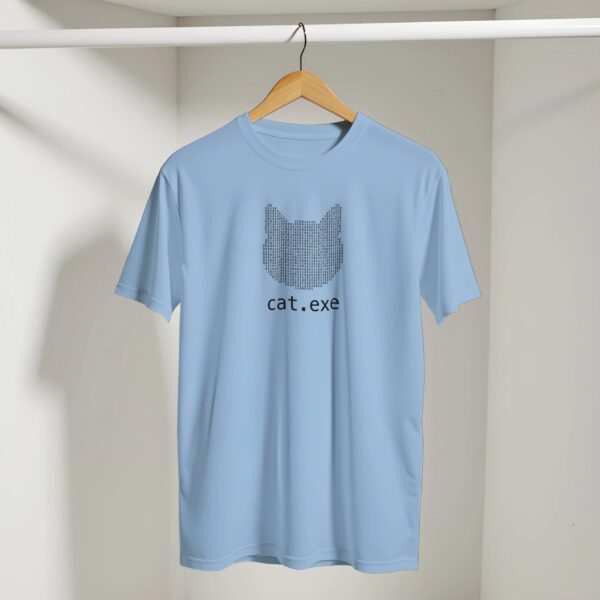 Binäres Programmierer T-Shirt cat.exe ASCII Art Katze